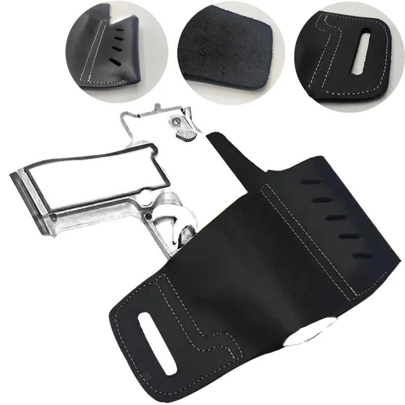 Funda táctica cuero EDC para cintura – Bolsa portátil caza y outdoor - imagen 5