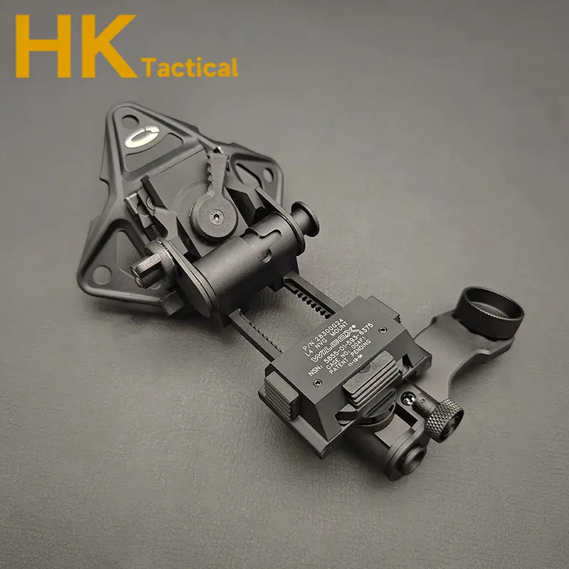 Sotac Wilcox L4G24 NVG soporte de montaje para casco PVS14 asiento telescópico de visión nocturna J Arm NVG soporte para casco base adaptable - imagen 4