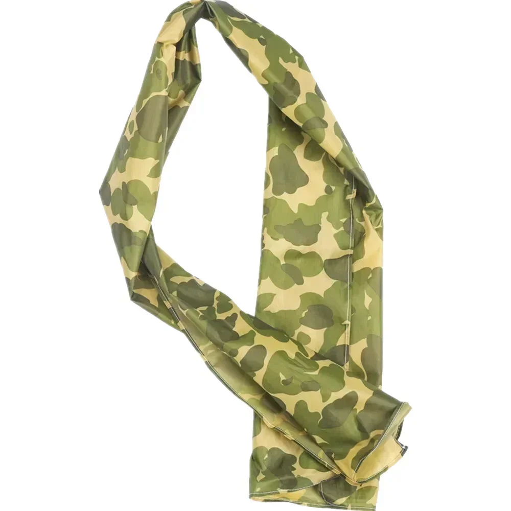 WWII WW2 101 Hard Nylon Scarf Is Not Soft Not Pure Cotton Decorative Props Retro Paratroopers Hunting Duck Camouflage Shawl - imagen 2