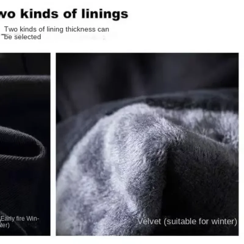 2026 moda al aire libre hombres chaqueta vaquera de lana gruesa ropa de calle invierno otoño cálido Casual hombres ropa chaquetas - imagen 4