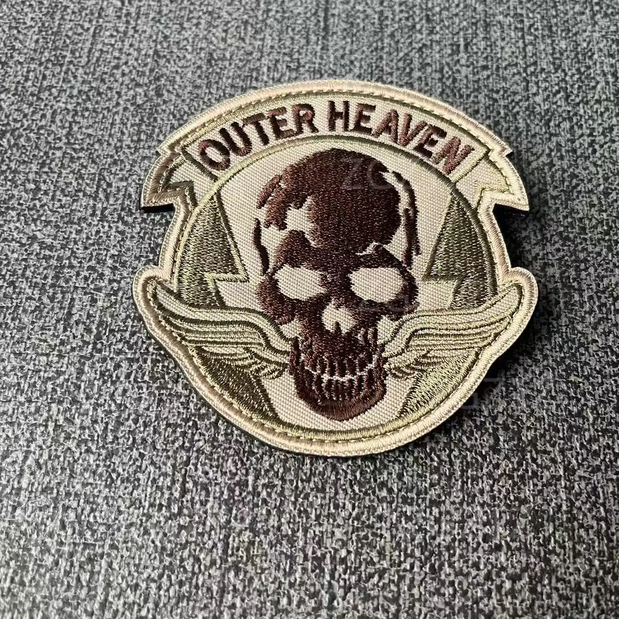 Metal Gear Solid MGS 5 Fox, XOF Diamond Dogs Grupo de Fuerzas Especiales Fantasma Parche Bordado Rayas Etiqueta para Parches de Ropa - imagen 3