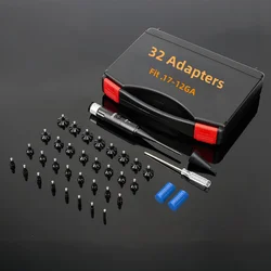 Rifle Laser Bore Sight Scope Laser Boresighter Kit 32 Adaptadores Calibre.177.22 a.78 Colimador láser