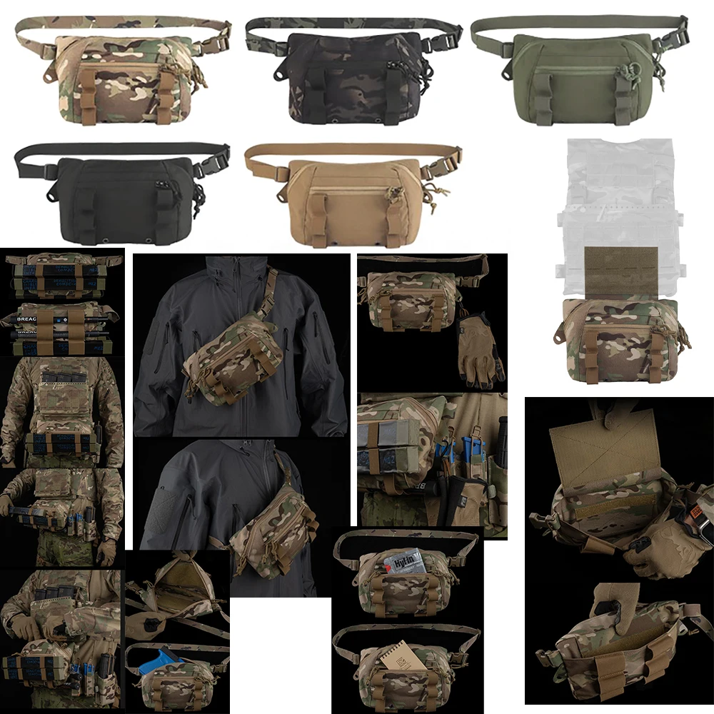 Nuevo bolso de caza al aire libre de alta calidad, bolso de hombro de alta calidad, riñonera, bolso colgante táctico multiusos grande