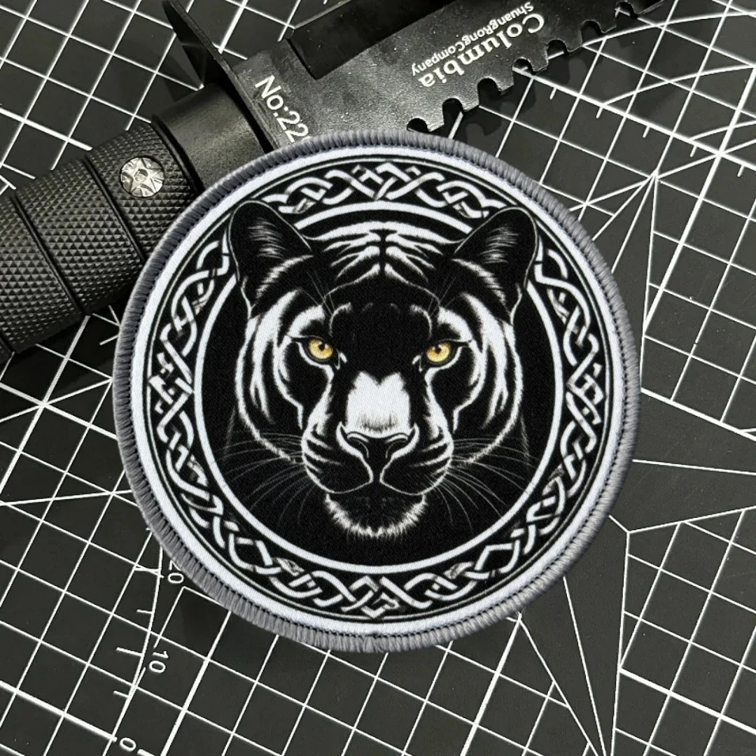 Parche táctico de guepardo, insignia de moral táctica, pegatina para mochila del ejército militar, parches de gancho y bucle impresos para ropa - imagen 4