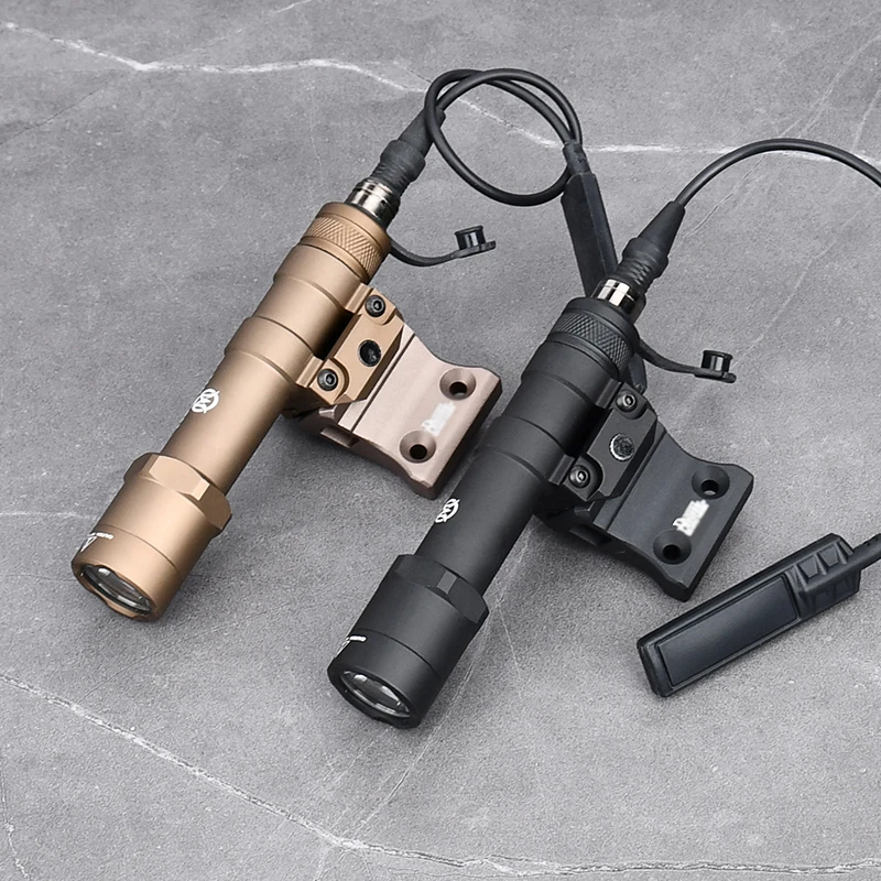 WADSN-linterna táctica SF Sureifr M300B M600B, luz blanca, montaje compensado de 600 lúmenes, Base Keymod de M-LOK compatible con lámpara de caza con riel de 20MM - imagen 4