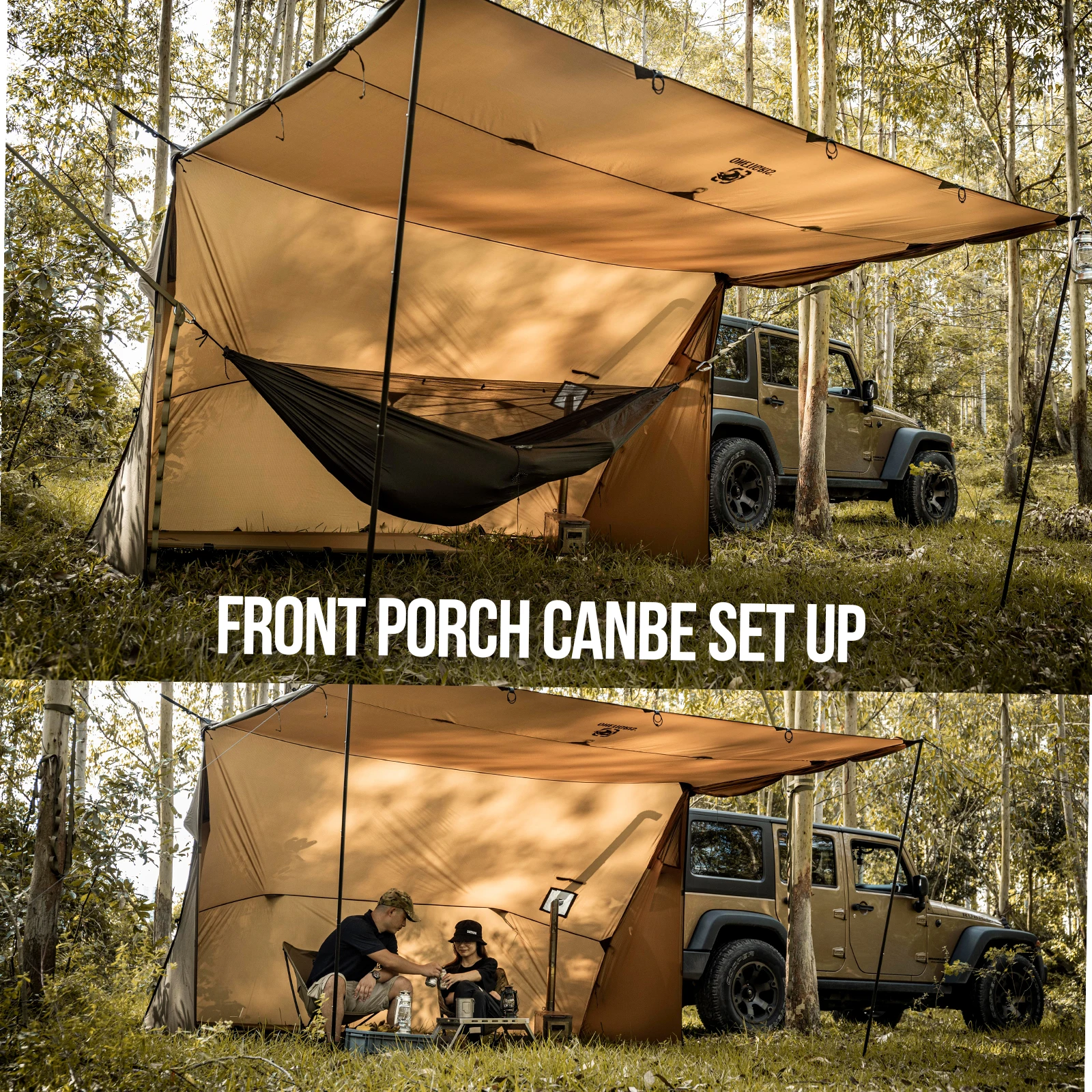 OneTigris ROCDOMUS hamaca tienda impermeable camping estufa leña - imagen 4