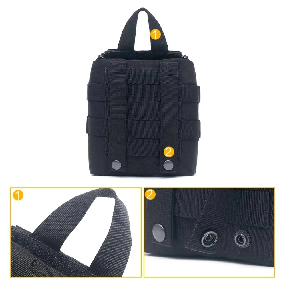 Edc-bolsa médica Molle, bolsa táctica de primeros auxilios, Kits de emergencia para coche del ejército al aire libre, Camping, senderismo, supervivencia, paquete de utilidad Emt, caza - imagen 4