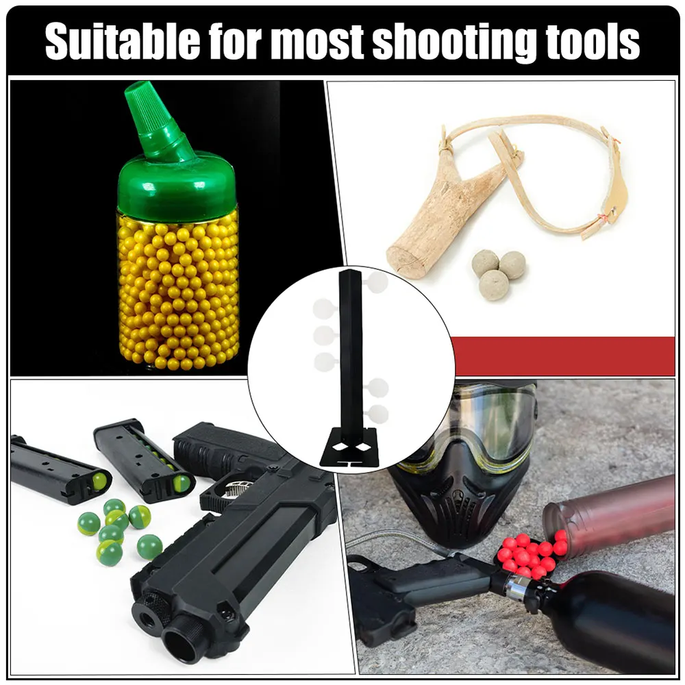 Soporte de tiro, objetivos de tiro de Metal de alta resistencia, columpio giratorio, reinicio automático, objetivos de entrenamiento para Airsoft BB Gun Paintball - imagen 3