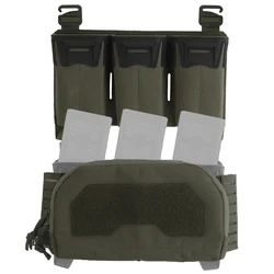 Bolsa de almacenamiento táctica de segunda capa estilo camuflaje para administrador, bolsa Triple Mag de calibre múltiple, chaleco Airsoft, accesorio portador de placa