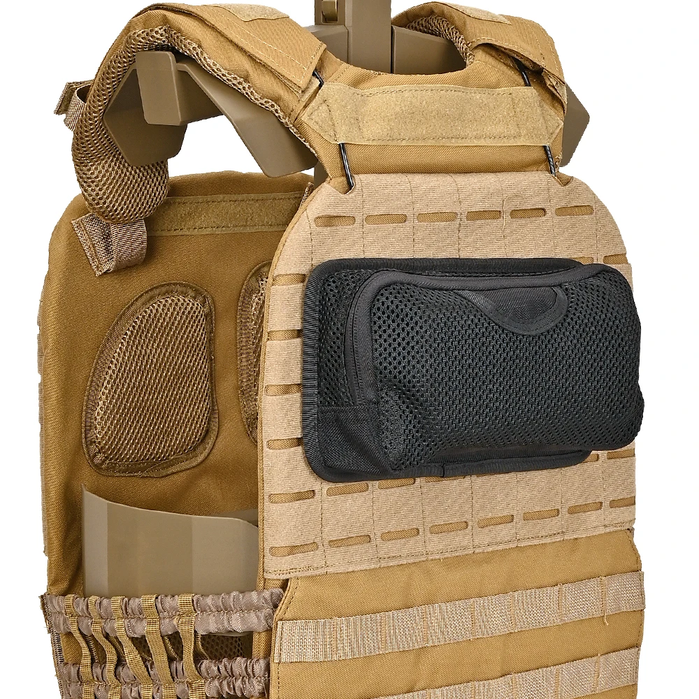 Bolsillo de malla interno táctico, bolsa de inserción Modular, cierre de gancho, paquete de administrador de utilidad, mochila, organización interior, chaleco de caza - imagen 5