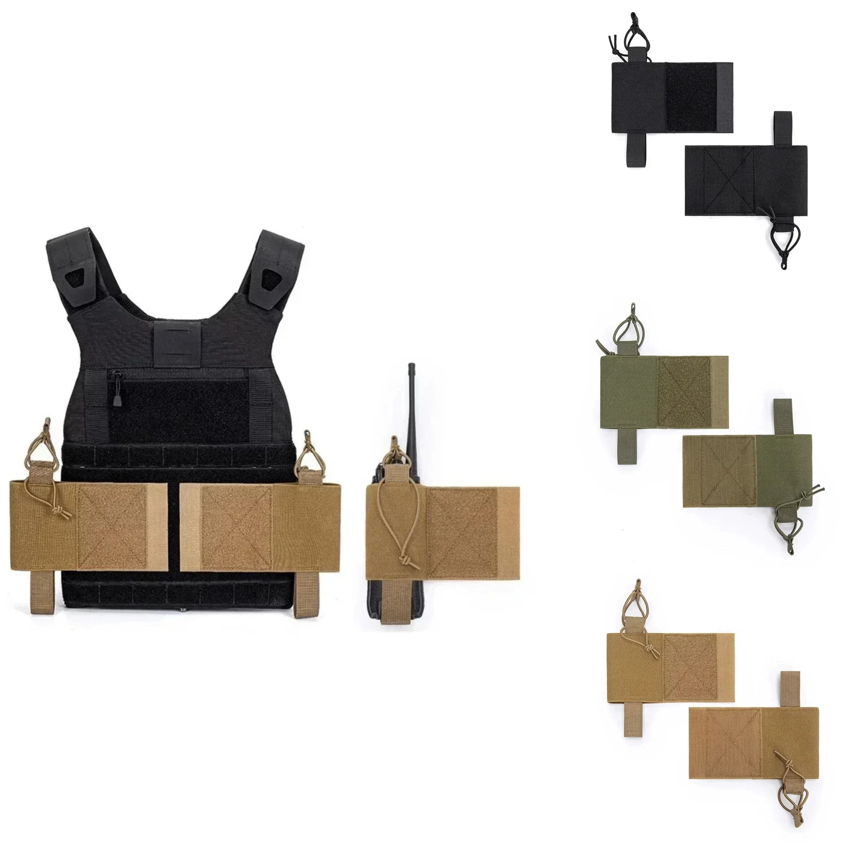 Bolsa lateral V2 para radio – Funda MOLLE para portador de placas - imagen 2