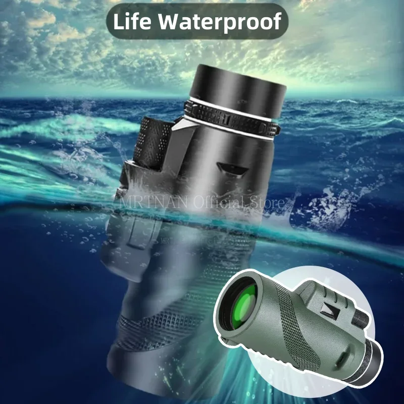 Telescopio portátil con Zoom HD de 5000M, plegable de larga distancia, Mini telescopio potente para caza, deportes, Camping al aire libre, Viajes - imagen 3