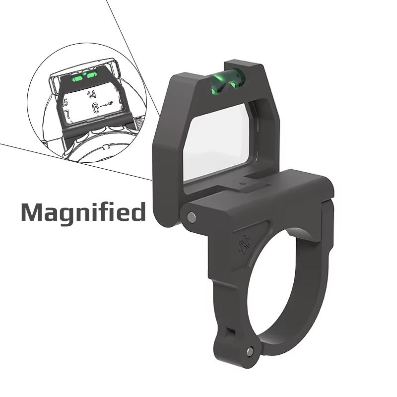 X-Accu Anillo de montaje lupa táctico torreta tapa rápida con nivel