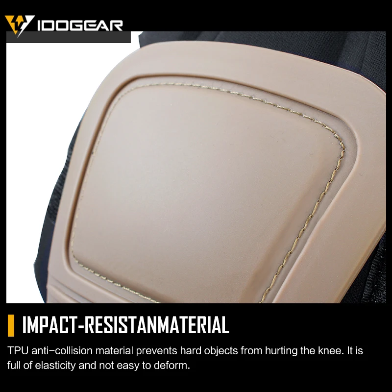 Idogear-rodilleras protectoras estilo Dp para pantalones de combate, equipo de ventilación táctico para Airsoft, G3 - imagen 3