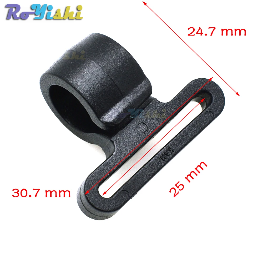 Ganchos de presión de plástico de 1 ", hebillas para mochila, correas negras de 25mm - imagen 2