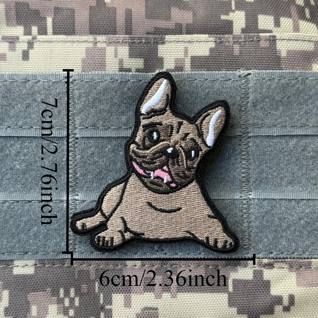 Parches de gancho y bucle bordados de animales de mapache y rana para ropa, emblema de moral táctico militar, mochila, pegatinas personalizadas - imagen 2
