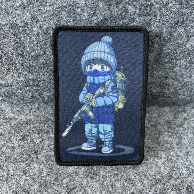 Parche militar Antiterror de estilo ruso, pegatina táctica de mochila, insignia de moral de las Fuerzas Especiales reales, emblema impreso de gancho y bucle - imagen 4