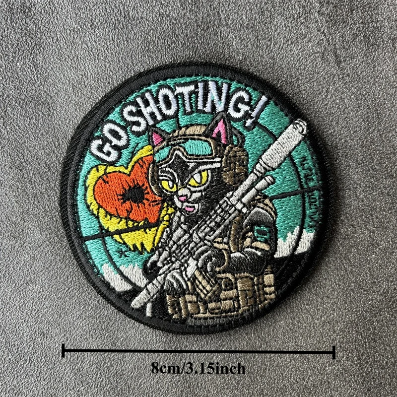 Parche táctico militar bordado Velcro gancho y bucle para ropa - imagen 5
