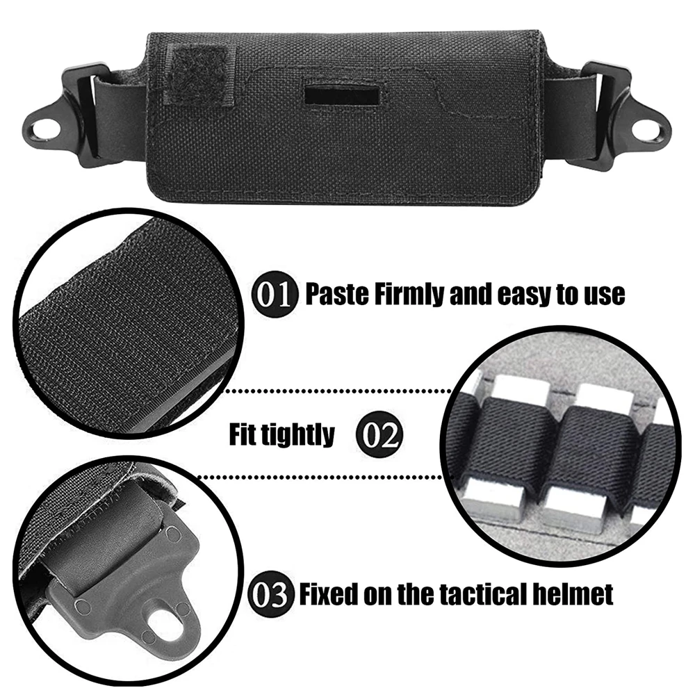 Bolsa de peso de contrapeso para casco, bolsa NVG de contrapeso para casco táctico para OPS Fast BJ PJ MH, accesorios para cascos Airsoft - imagen 5