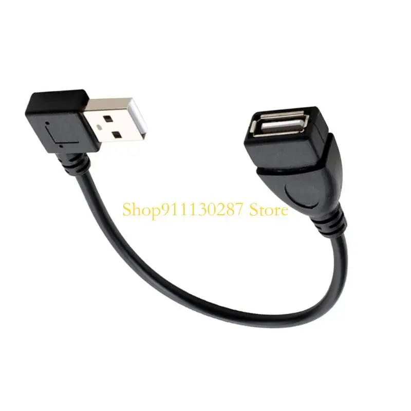 J1HC USB 2,0 Cable alimentación macho a Cable extensión adaptador 90 grados para teclado ratón carga datos - imagen 3