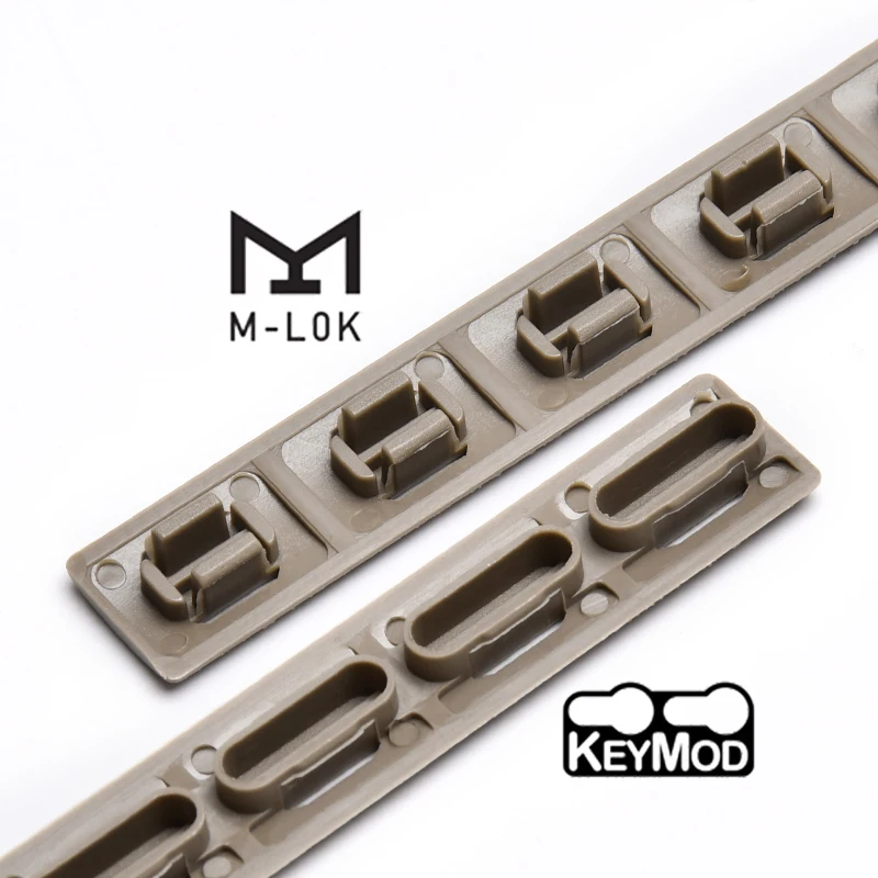 Rifle táctico montaje rieles Panel de protección madera Chip caza guardamanos de nailon plástico Airsoft accesorios Mlok Keymod sistema - imagen 3