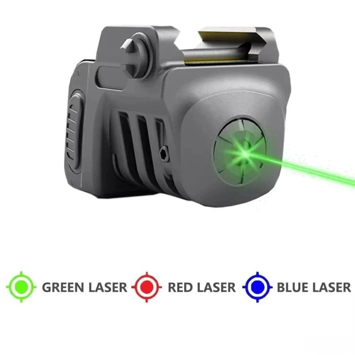 Mira láser de punto verde/rojo LS-L8, puntero láser recargable, mira de tiro para pistola compacta, accesorios de caza - imagen 3