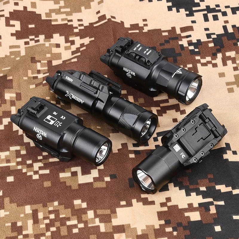 WADSN XH35 X300 X300U X300V Ultra Metal colgante pistola arma de luz caza explorador luz estroboscópica linterna LED ajuste riel de 20mm - imagen 4