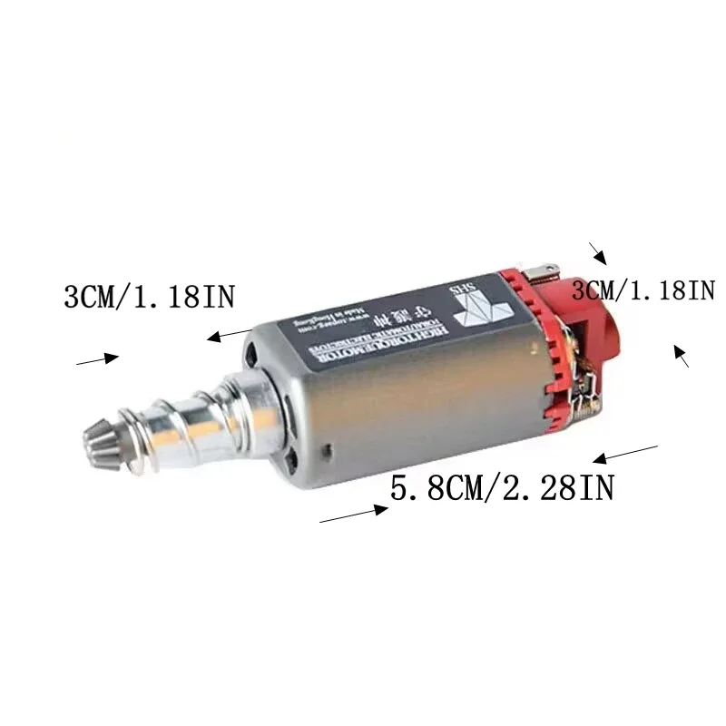 Elemento M120/140/160 Motor Airsoft AEG/ EBB Motor 17000RPM eje largo/curto para Airsoft M4/MP5 M16 G3 P90 AK - imagen 3