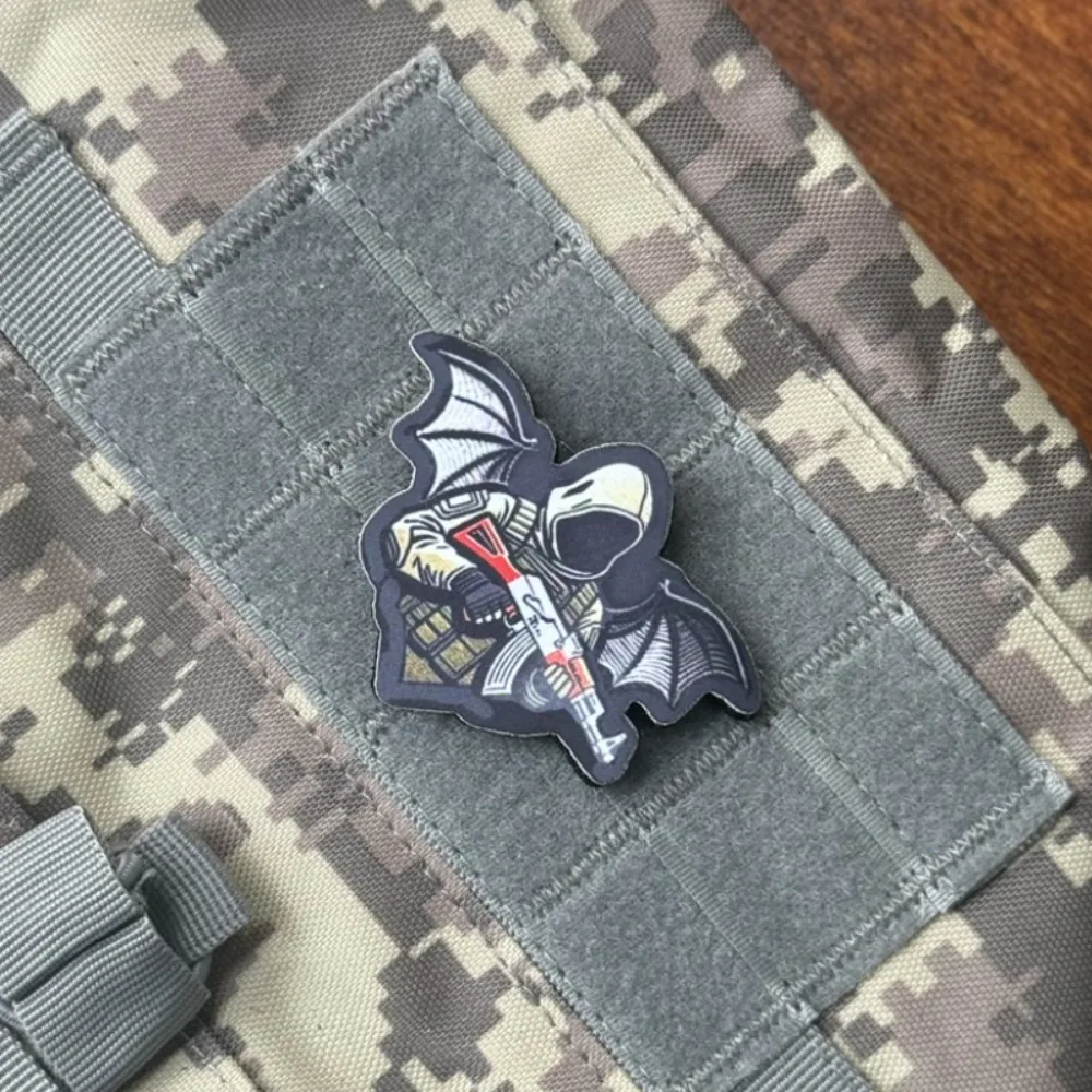 Parche táctico moral Chevron АК-47, brazalete militar de soldado, parches de gancho y bucle impresos para ropa, pegatina para mochila