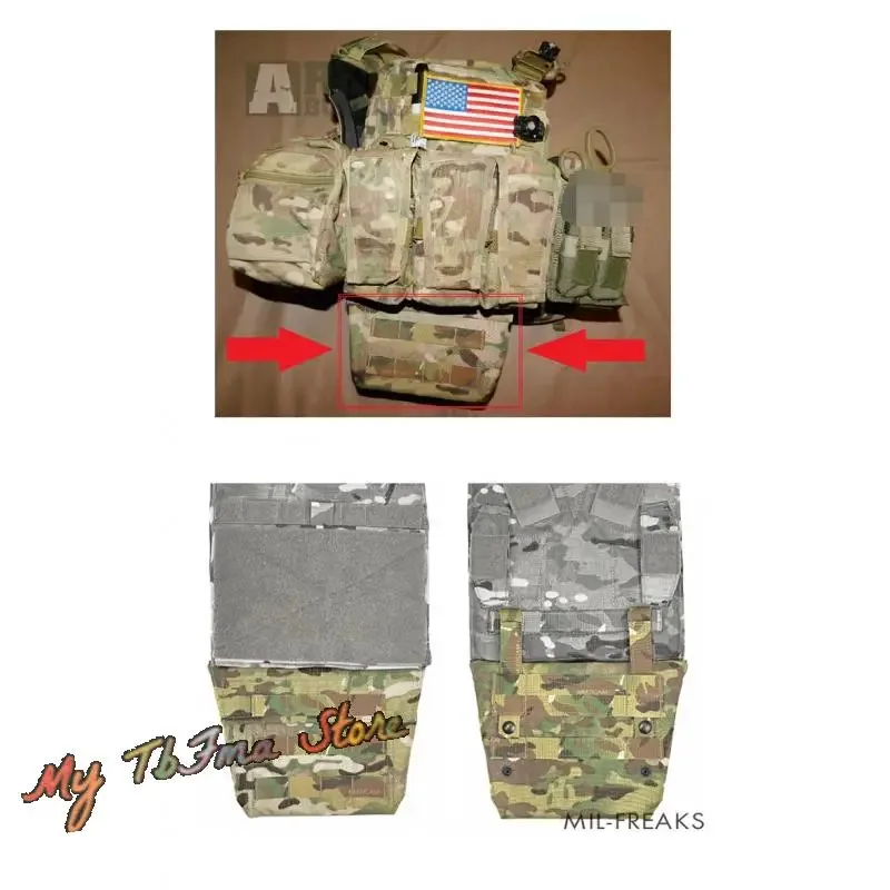 SUNSNOW-Chaleco táctico para Panel de Abdomen, bolsa portadora de placa, bolsa para el vientre, bolsa Molle de cintura, paquete de expansión, protección de entrepierna - imagen 5