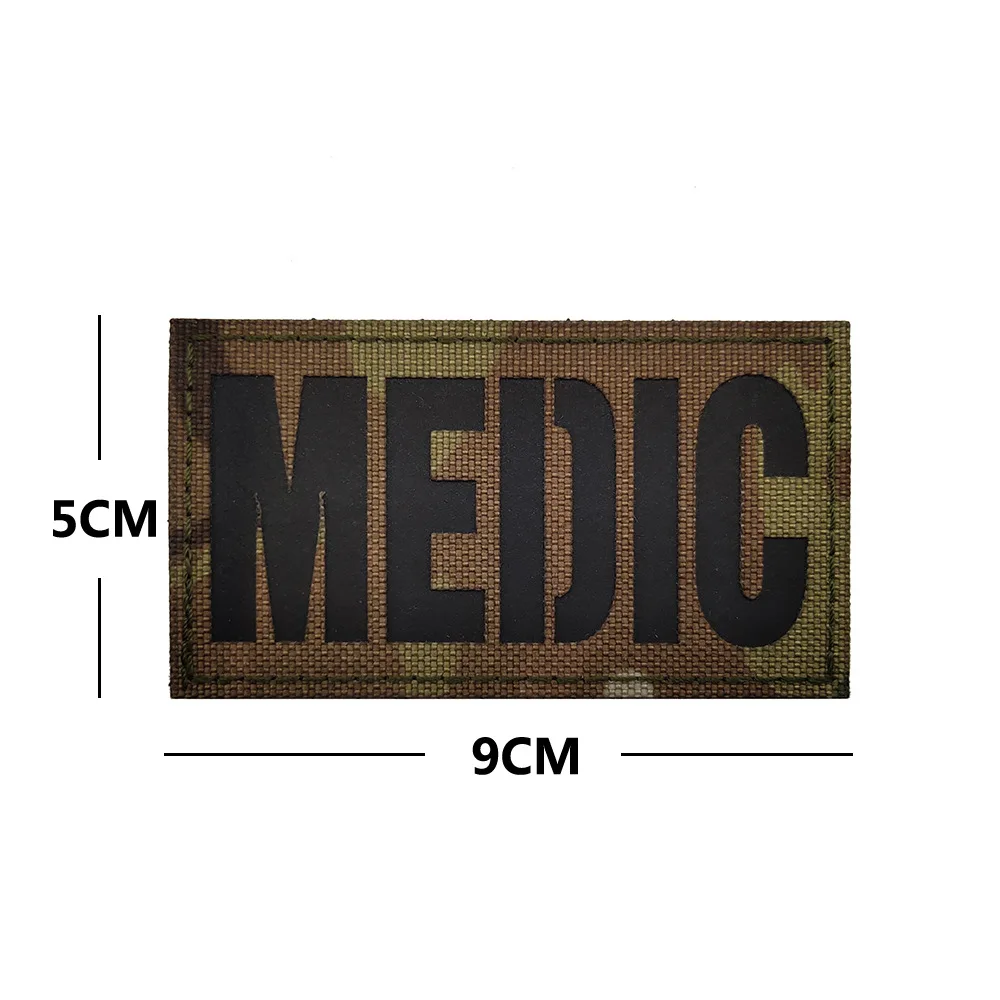 Accesorios para bolsas, parche IFAK luminoso cruzado reflectante MEDIC MED, parches médicos de emergencia, parche decorativo para mochila en ropa - imagen 5