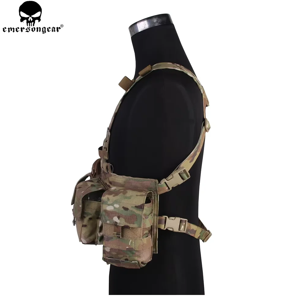 EMERSONGEAR UW Gen V aparejo de pecho delantero dividido, armadura corporal Airsoft Paintball, chaleco Molle de combate, aparejo de pecho táctico multicamuflaje EM7451 - imagen 4