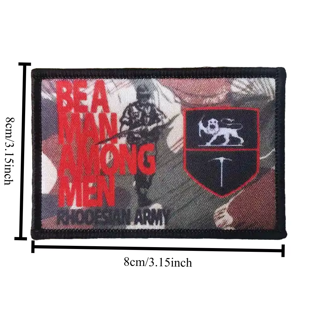 Parche táctico Rhodesian velcro – Be A Man Among Men - imagen 2