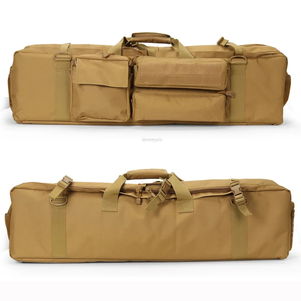 Bolsa táctica para pistola de 37 pulgadas, estuche de transporte para Rifle de pistola larga con correa para M249 M4A1 M16 AR15 - imagen 4