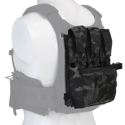 Chaleco deportivo táctico V5 FCPC, Panel trasero con cremallera en la placa trasera, bolsa de expansión, bolsa Triple, accesorios portadores de placa