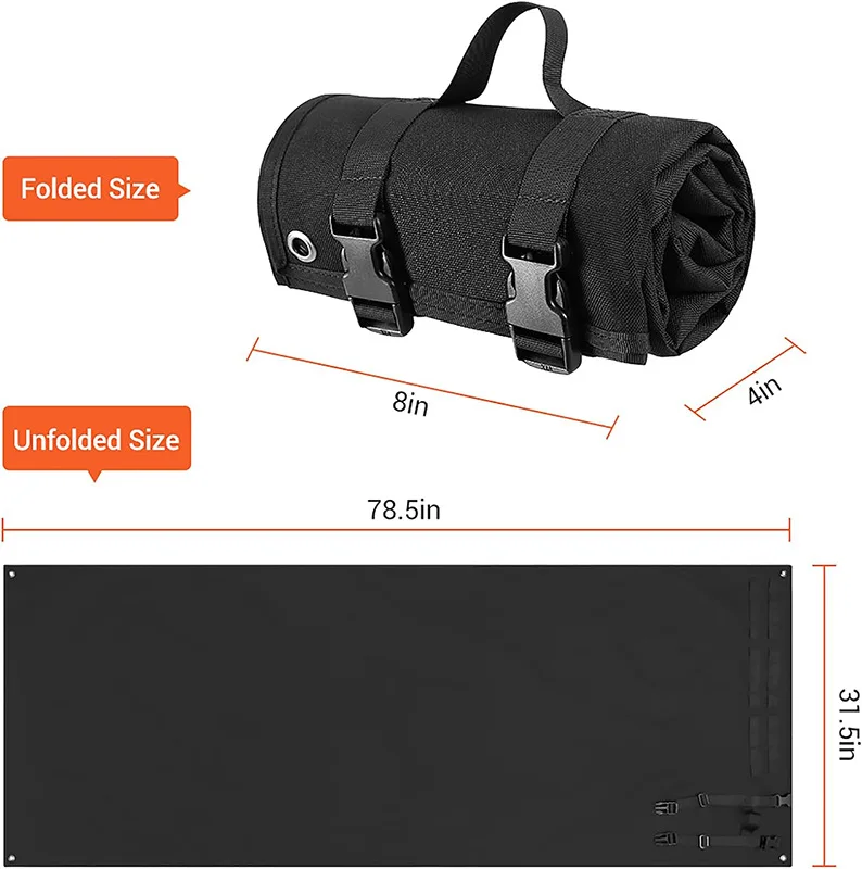 Estera de tiro táctica al aire libre, estera de Camping para entrenamiento en el desierto, impermeable y a prueba de humedad, plegable, fácil de llevar - imagen 5