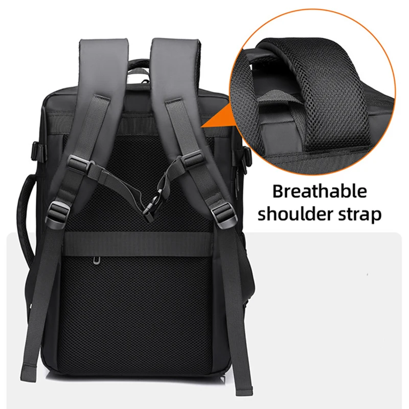 Mochila para gimnasio y Fitness para hombre, bolsa de entrenamiento para deportes al aire libre, Camping, senderismo, paquete de zapatos, bolsa de almacenamiento para ordenador portátil para viaje de negocios en seco y húmedo - imagen 5