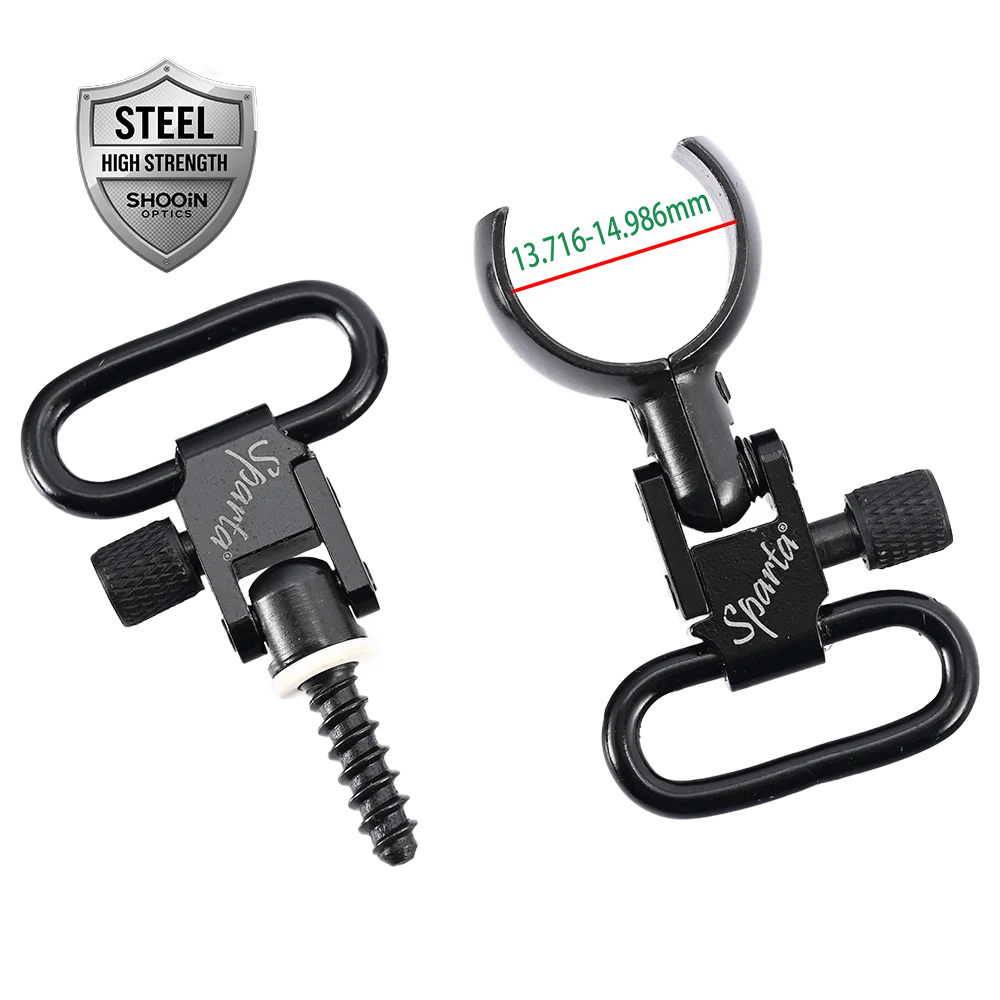Sparta Quick Detachable Shoulder Sling Swivels Blued Steel Buckle For Most Single-Tube Hoop 1 Inch Strap Ring - imagen 3