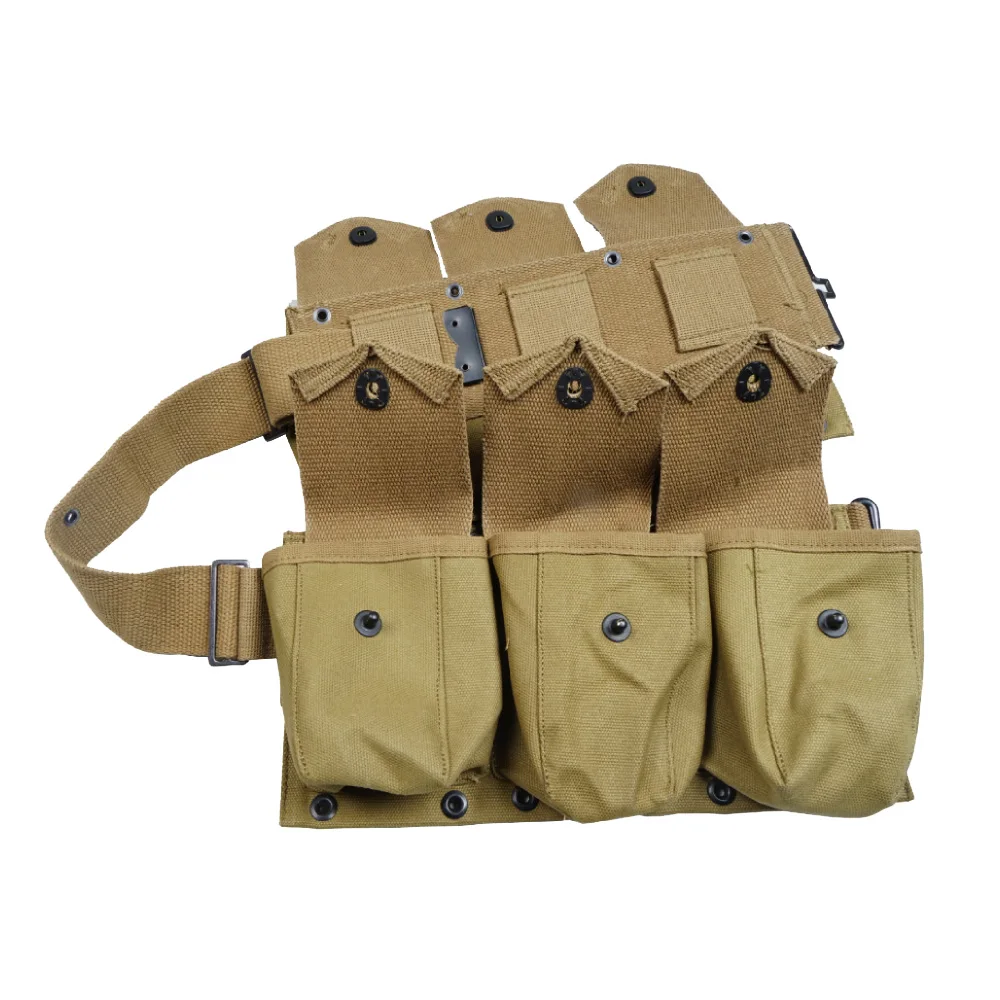 Bolsa de herramientas de réplica del ejército de EE. UU. de la Segunda Guerra Mundial, bolsa para 6 celdas, bolsa táctica B.A.R.Pocket Molle, bolsa dura para hombres - imagen 2