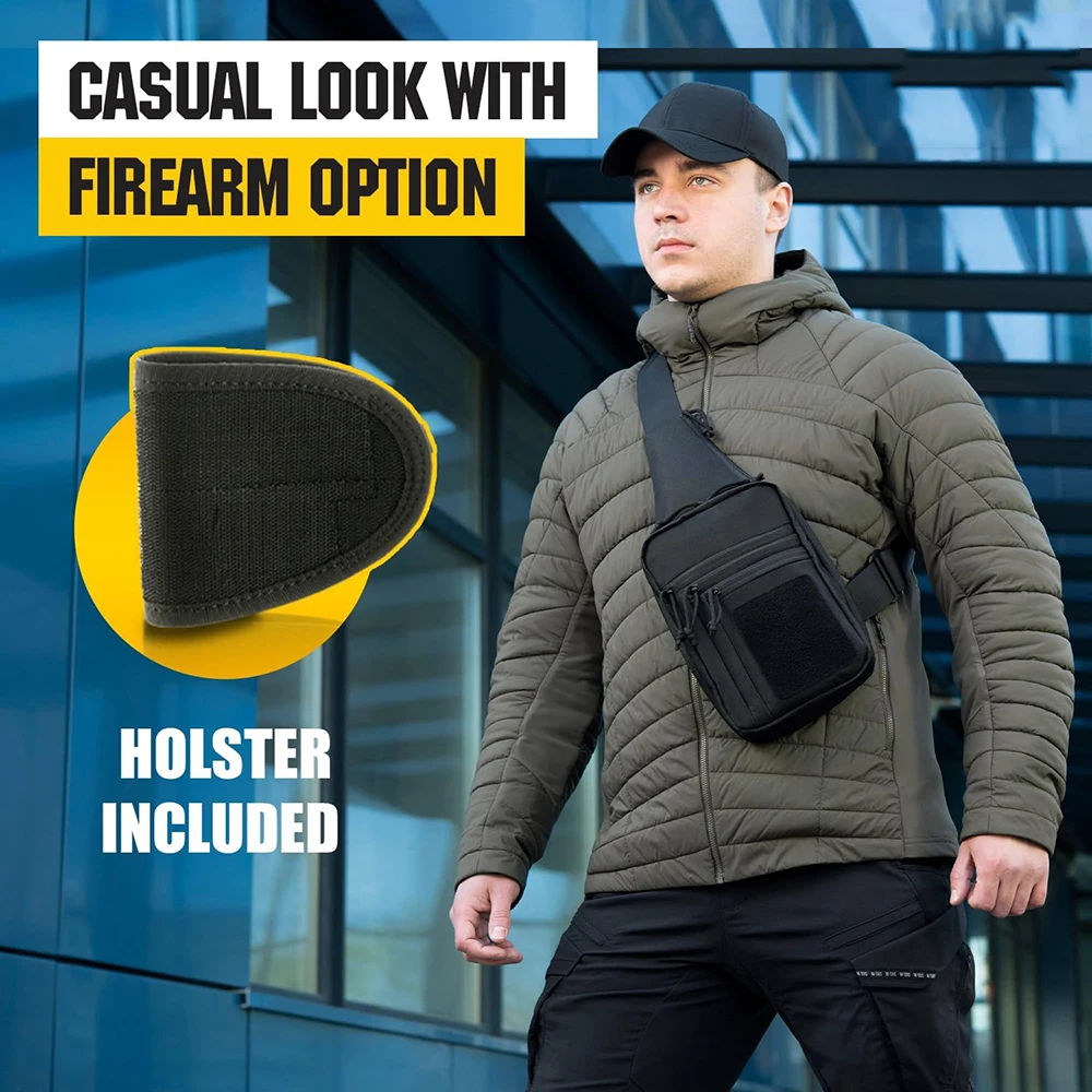 Bolsa de pistola táctica militar con correa de hombro, funda de pistola de caza, soporte de pistola, funda para pistola Airsoft, paquete ajustable - imagen 4