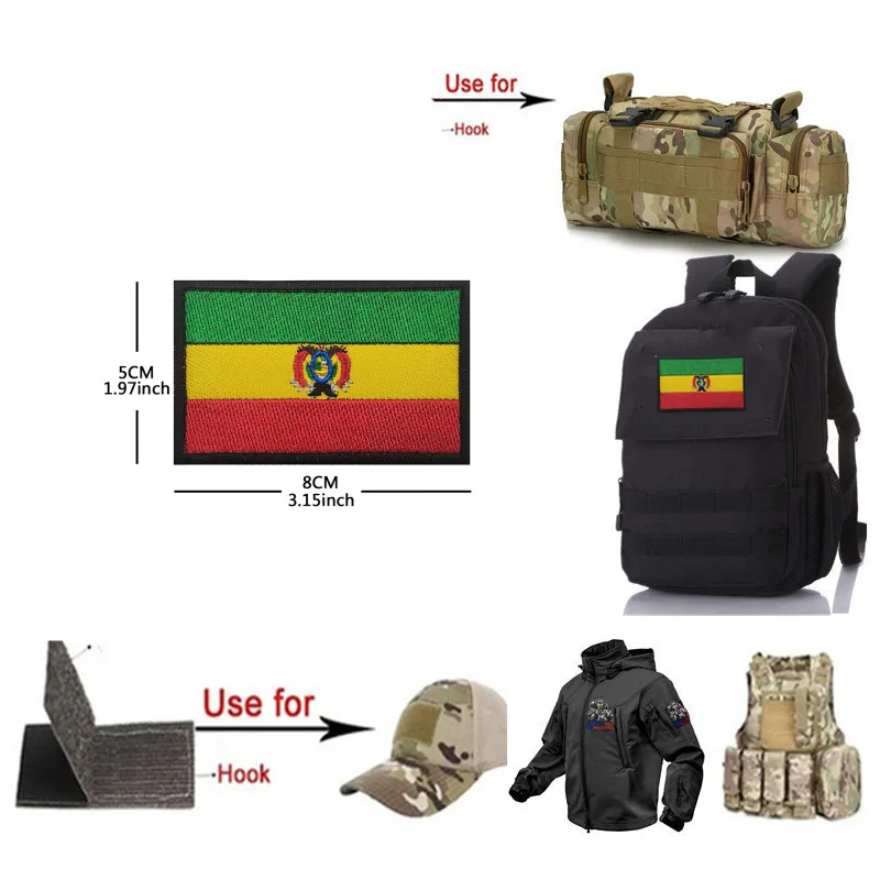 Parche bandera infrarroja reflectante - para mochilas y ropa táctica - imagen 3