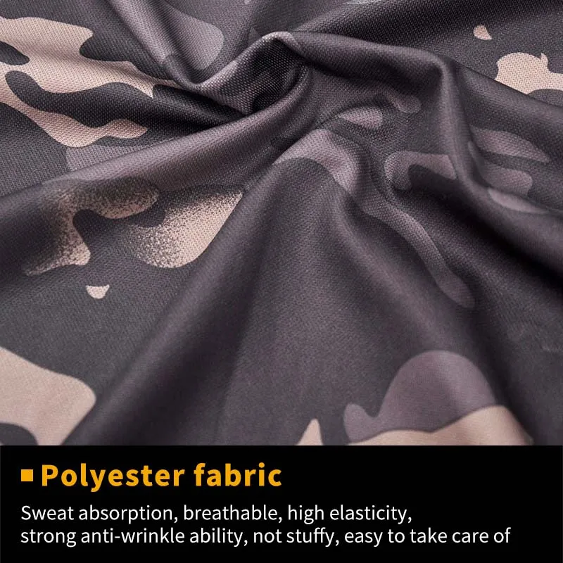 Camiseta de camuflaje táctico para hombre, camisas de combate del ejército informales resistentes al desgaste, ropa de caza de secado rápido, ropa militar transpirable - imagen 5