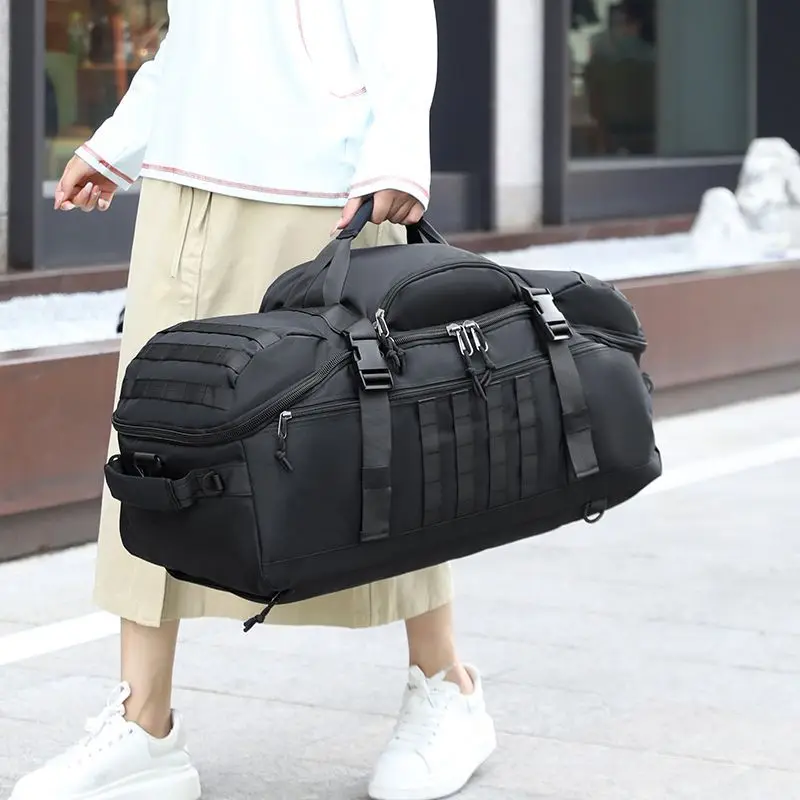 Mochila de viaje grande de 70L, mochila de senderismo para senderismo al aire libre, Camping, sistema Molle, mochila para caza, ciclismo, gimnasio, Fitness - imagen 3