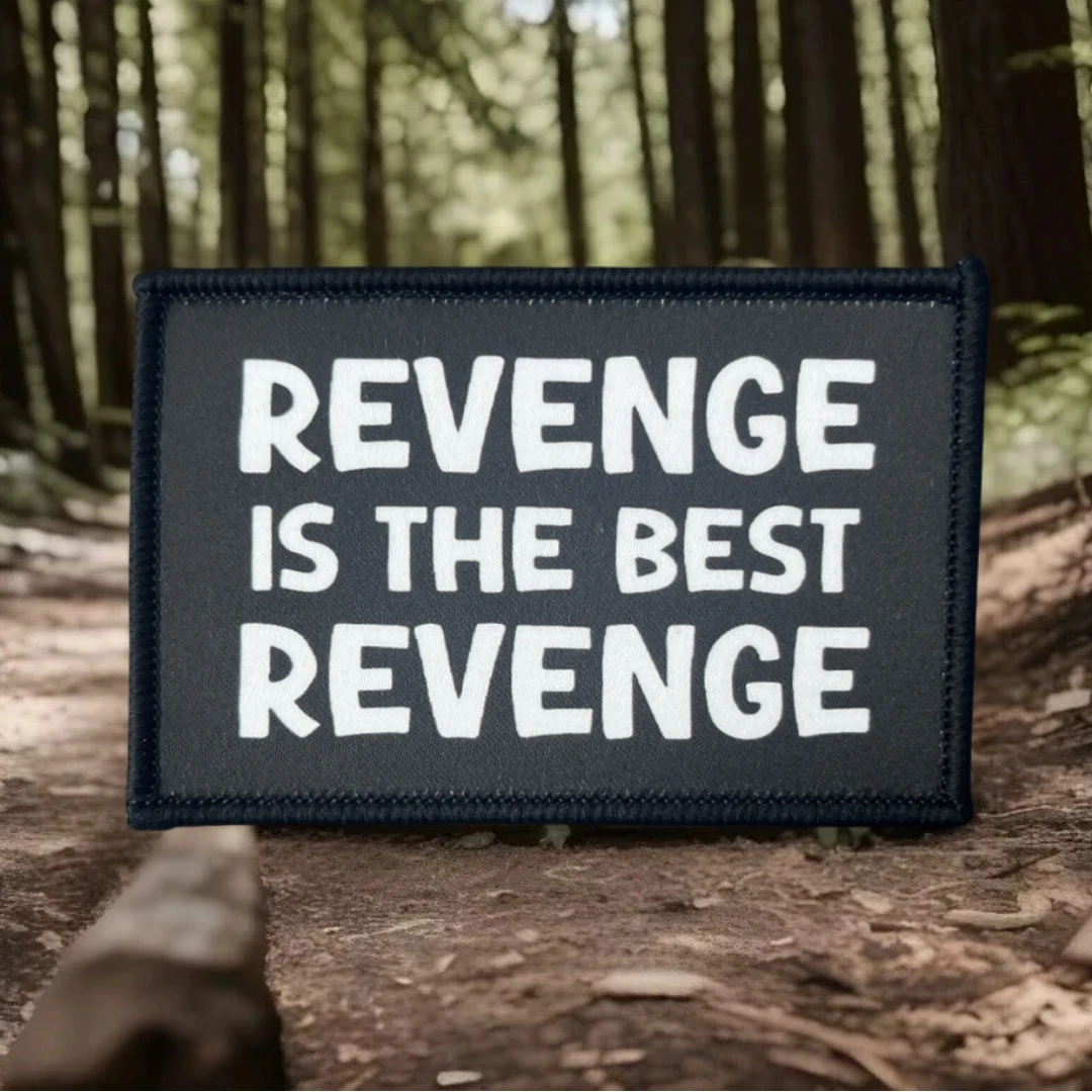 Parche militar táctico del ejército moral, "Best Revenge", material impreso, adecuado para chalecos, chaquetas, mochilas, etc. - imagen 4