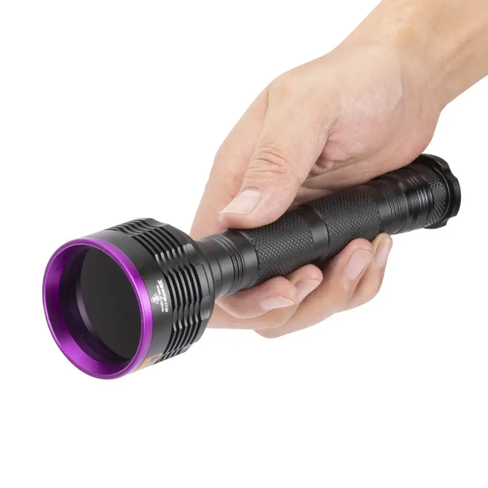 Linterna de luz negra de alta potencia, Led UV de 4x365/395 nm, 20W, minério de dinero, marcador de escorpión para manchas de mascotas, lámpara fluorescente ultravioleta - imagen 3
