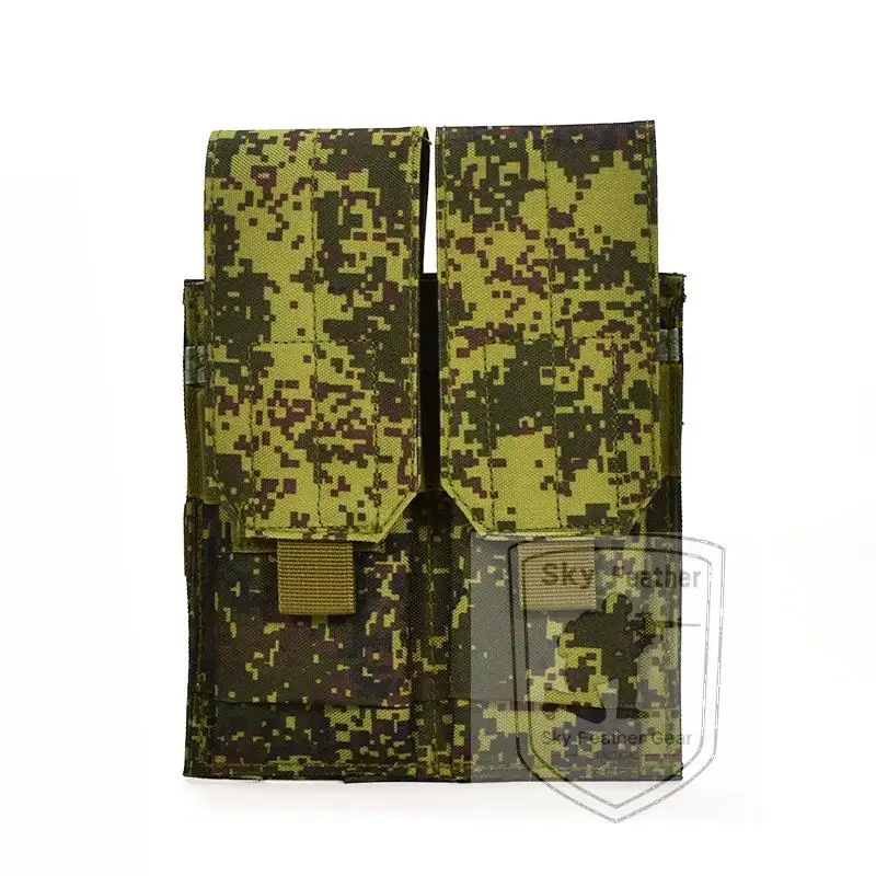 Doble triple cuádruple M4 5,56 EMR camuflaje 900D bolsa para revistas paquete de accesorios tácticos configuración estándar MOLLE - imagen 3