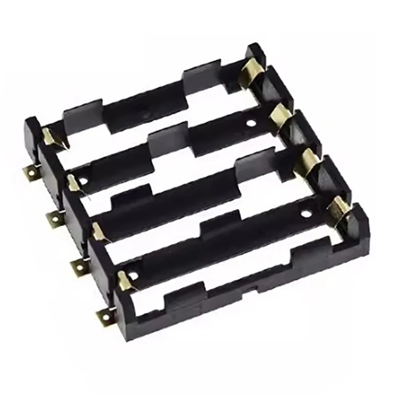 caja batería 18650 chapada en oro puede conectar en serie en paralelo, envío directo 3 ranuras/4 ranuras - imagen 3