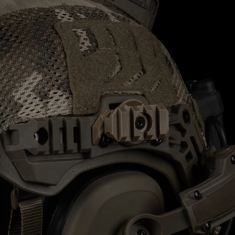 Adaptador de lámpara de casco táctico (tipo TEAM WENDY) para montaje de casco, accesorio adaptador de riel lateral de pistola de aire ligera - imagen 2