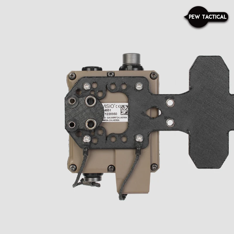 PEW TACTICAL AXL STYLE commled Universal PTT Molle Mount para U94 TEA Invisio10/20 CURV Material - imagen 3