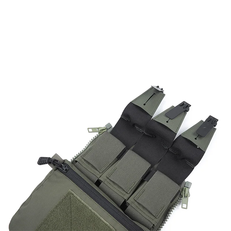 Panel trasero adaptable táctico Banger Molle Triple bolsa para revistas 500D Nylon Fcpc V5 portador de placa Airsoft chaleco Ferro Concepts - imagen 5
